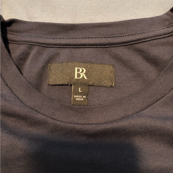 Banana Republic Mens Dark Blue Short Sleeve Luxury Tee - Picture 2 of 2